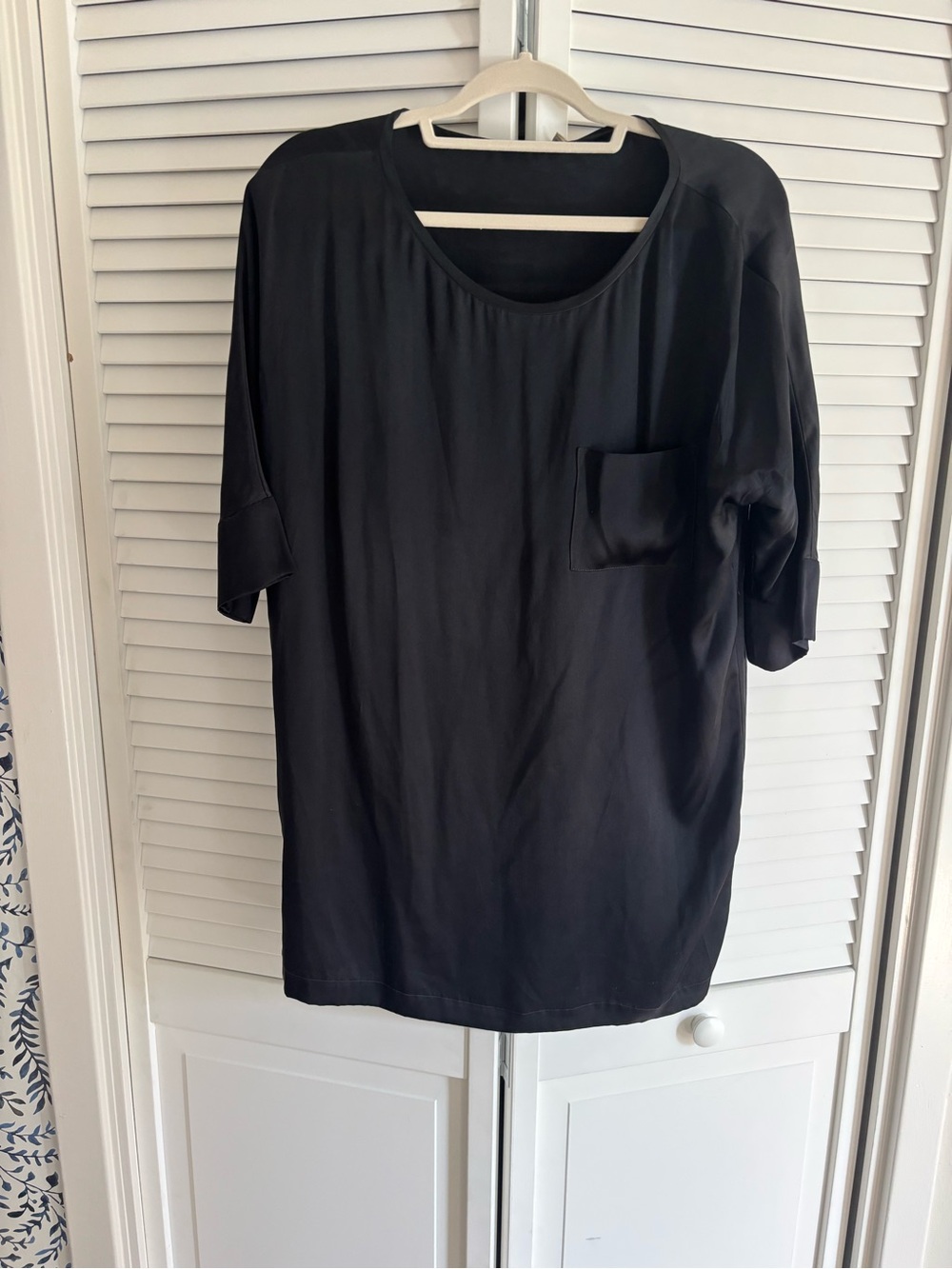 Joie Black Short Sleeve Mini Dress with Pocket
